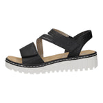 Lade das Bild in den Galerie-Viewer, Rieker Keil Sandalette ab 30mm Sohlenhöhe