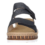 Lade das Bild in den Galerie-Viewer, Rieker Keil Sandalette ab 30mm Sohlenhöhe