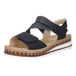 Lade das Bild in den Galerie-Viewer, Rieker Keil Sandalette ab 30mm Sohlenhöhe