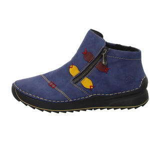Rieker Schlupf-/Reißverschlußstiefelette Warmfutter bis 35mm Absatz (casual)