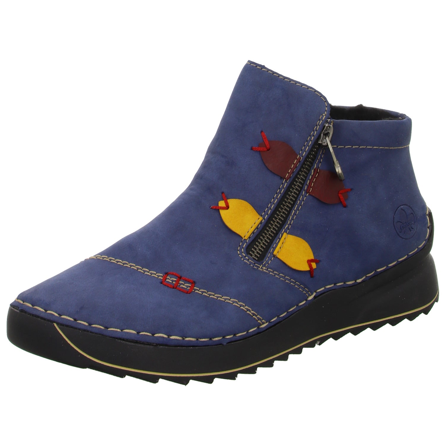 Rieker Schlupf-/Reißverschlußstiefelette Warmfutter bis 35mm Absatz (casual)