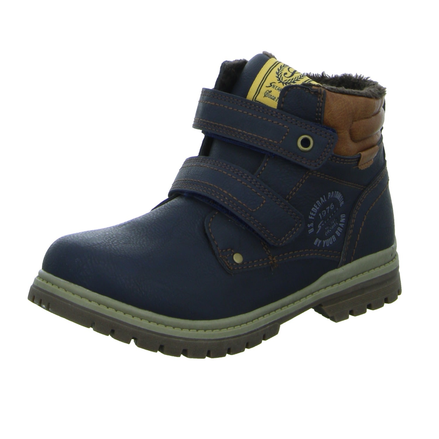Sneakers Schlupf-/Klettstiefelette Warmfutter