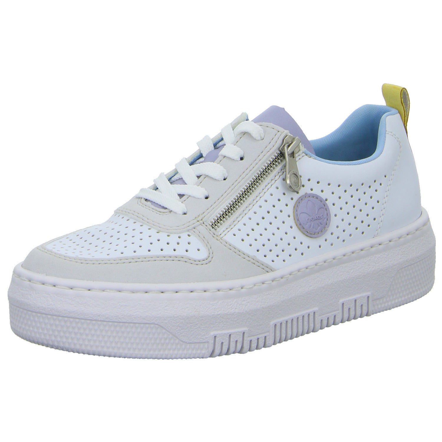 Rieker Schnürhalbschuh luftdurchlässig (durchbrochenes/geflochtenes Obermaterial)