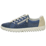 Lade das Bild in den Galerie-Viewer, Rieker Schnürhalbschuh luftdurchlässig (durchbrochenes/geflochtenes Obermaterial)
