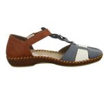 Lade das Bild in den Galerie-Viewer, Rieker Slipper/Kletthalbschuh luftdurchlässig (durchbrochenes/geflochtenes Obermaterial)
