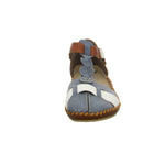 Lade das Bild in den Galerie-Viewer, Rieker Slipper/Kletthalbschuh luftdurchlässig (durchbrochenes/geflochtenes Obermaterial)
