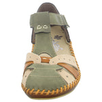 Lade das Bild in den Galerie-Viewer, Rieker Slipper/Kletthalbschuh luftdurchlässig (durchbrochenes/geflochtenes Obermaterial)
