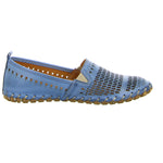 Lade das Bild in den Galerie-Viewer, Cosmos Comfort Slipper/Kletthalbschuh luftdurchlässig (durchbrochenes/geflochtenes Obermaterial)
