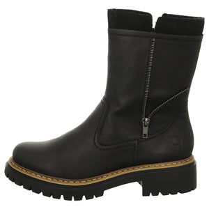 Rieker Schlupf-/Reißverschlußstiefelette Warmfutter bis 35mm Absatz (casual)