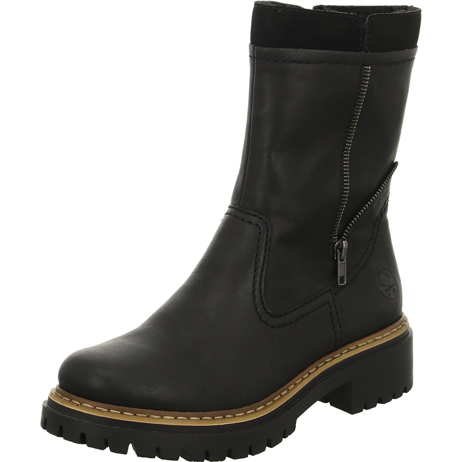 Rieker Schlupf-/Reißverschlußstiefelette Warmfutter bis 35mm Absatz (casual)