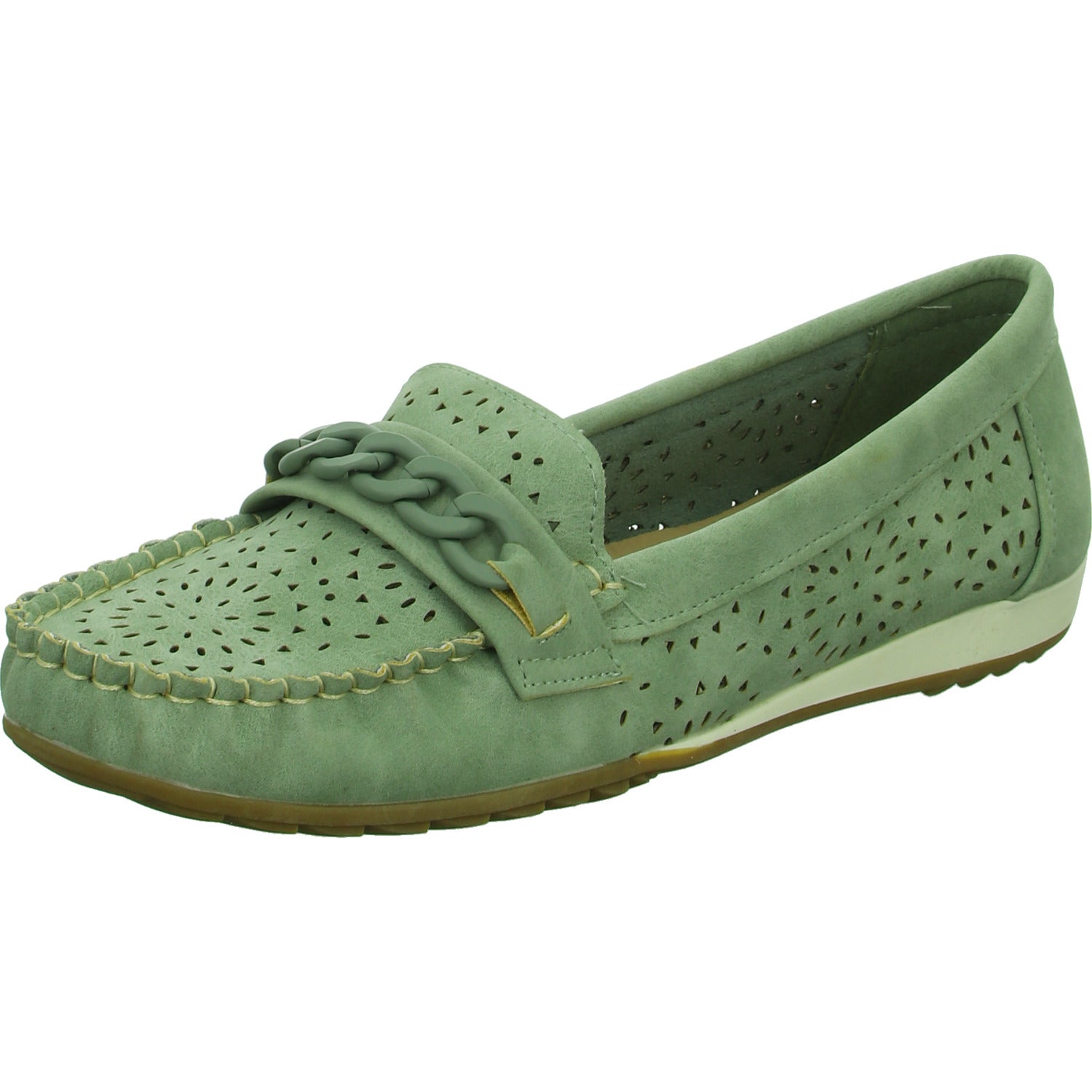 Alyssa Slipper/Kletthalbschuh luftdurchlässig (durchbrochenes/geflochtenes Obermaterial)