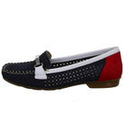 Lade das Bild in den Galerie-Viewer, Rieker Slipper/Kletthalbschuh luftdurchlässig (durchbrochenes/geflochtenes Obermaterial)

