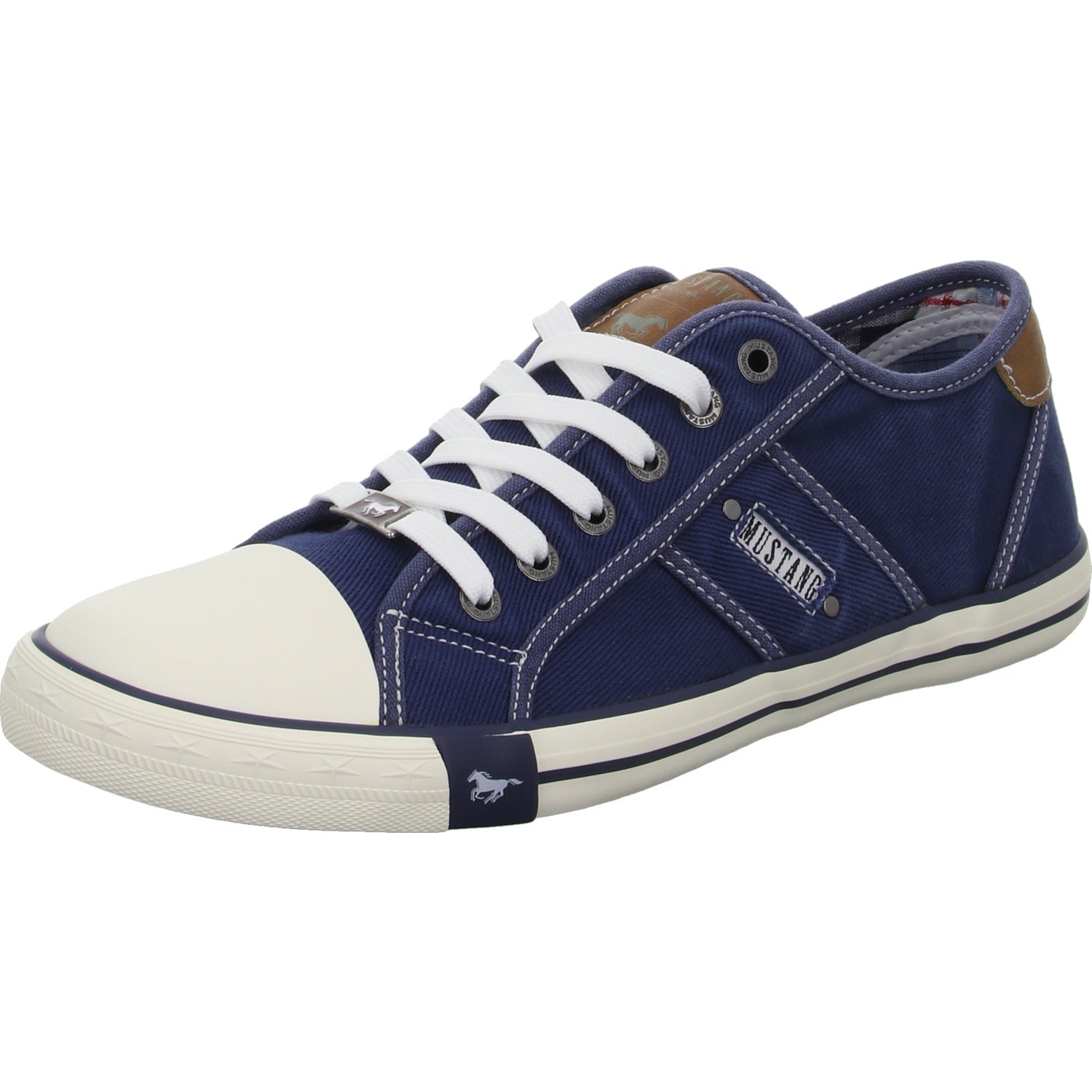 MUSTANG Leinen Schnürhalbschuh