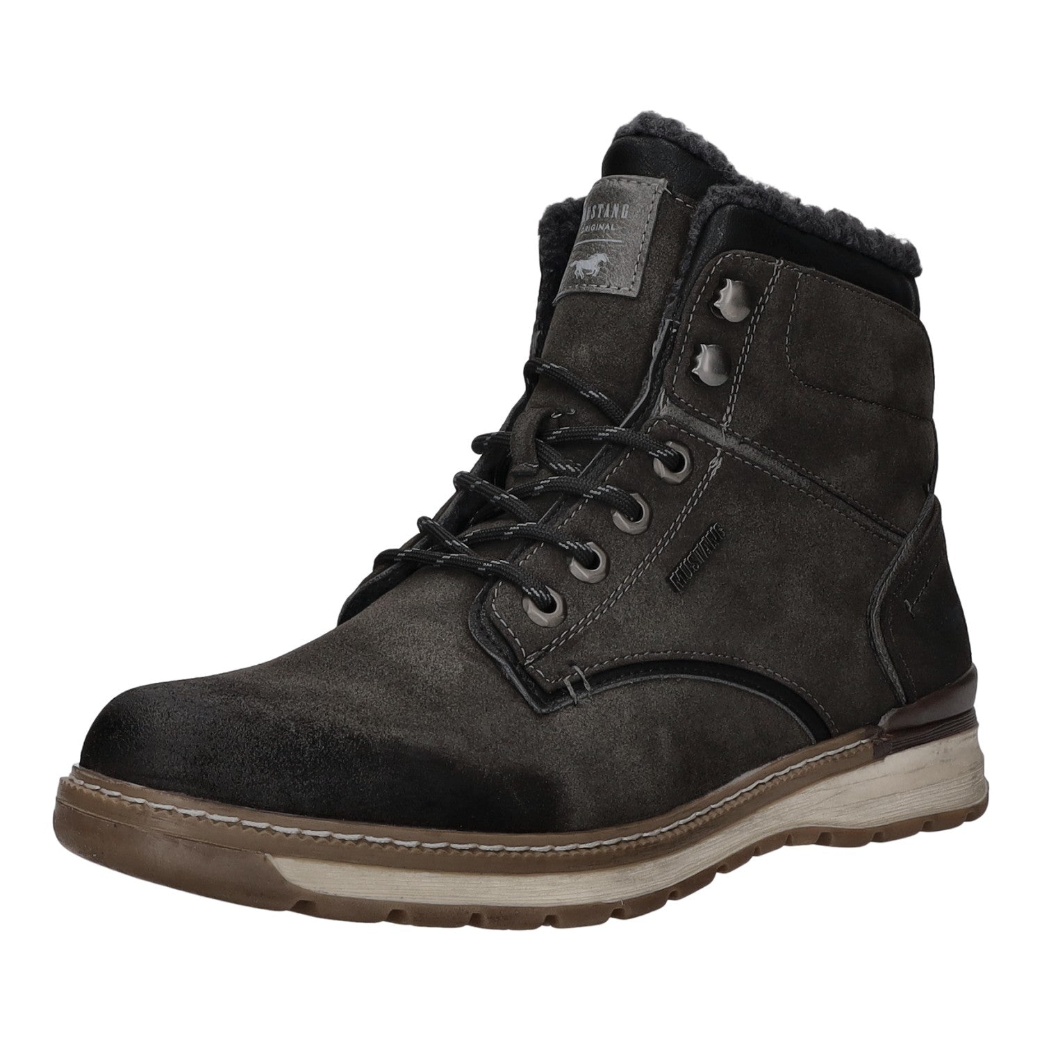 MUSTANG Schnürstiefelette Warmfutter Freizeit (casual)