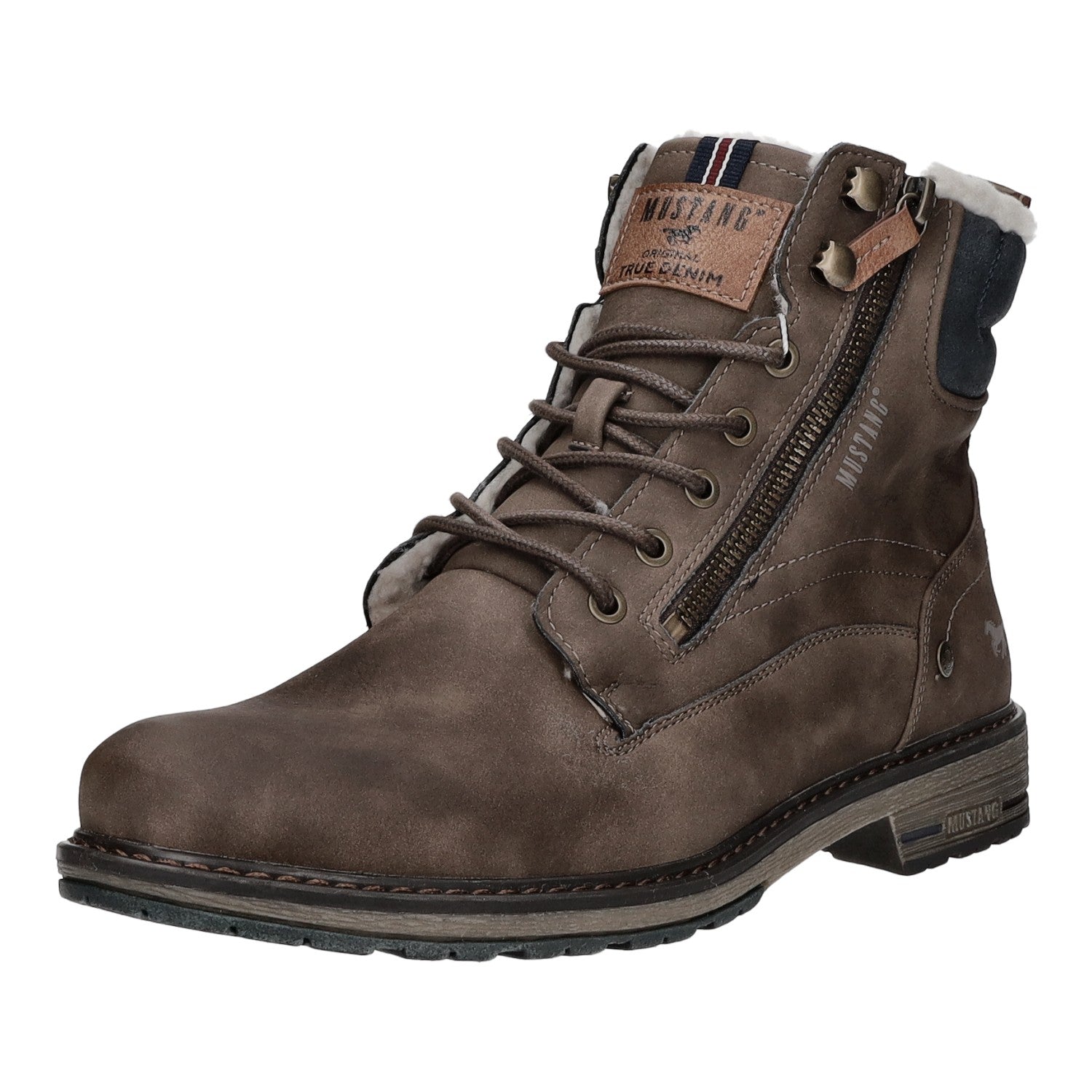 MUSTANG Schnürstiefelette Warmfutter Freizeit (casual)