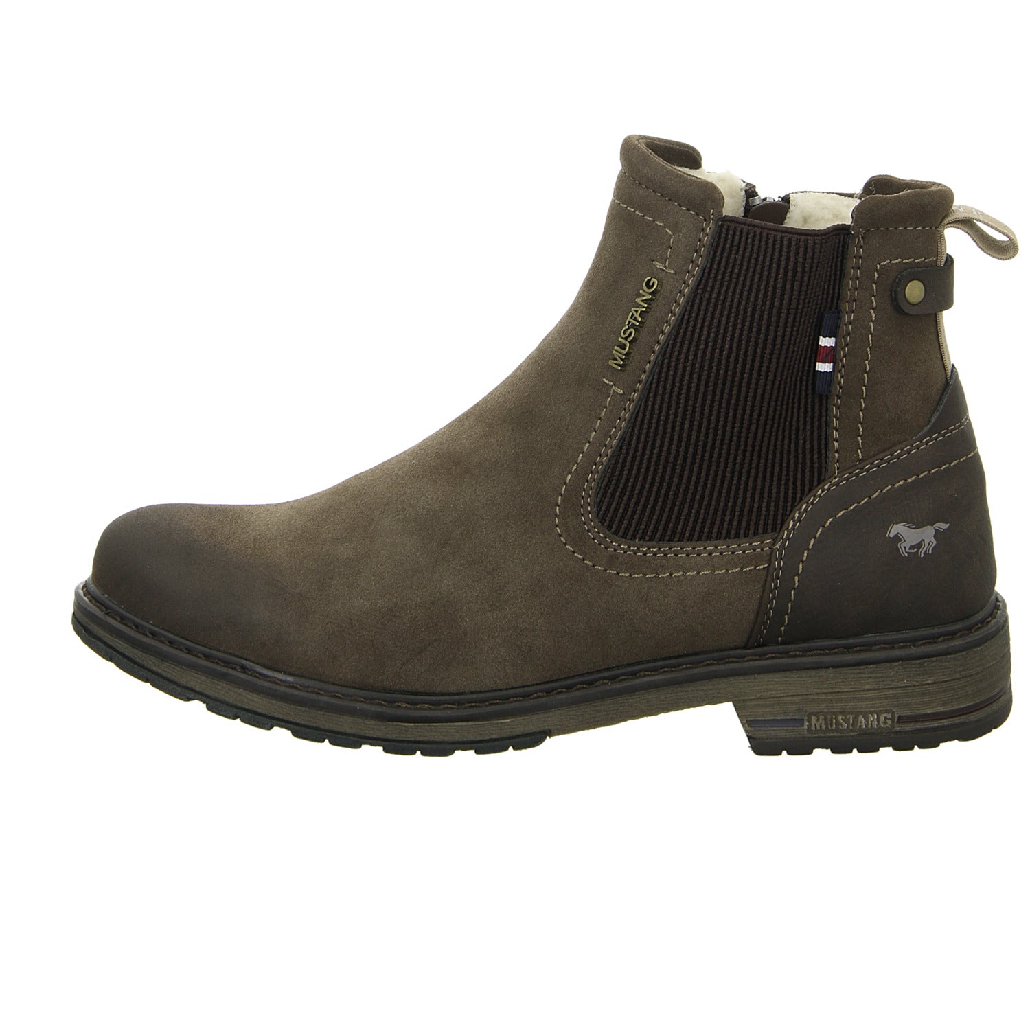 MUSTANG Schlupf/Reißverschlußstiefelette Warmfutter Freizeit (Casual)
