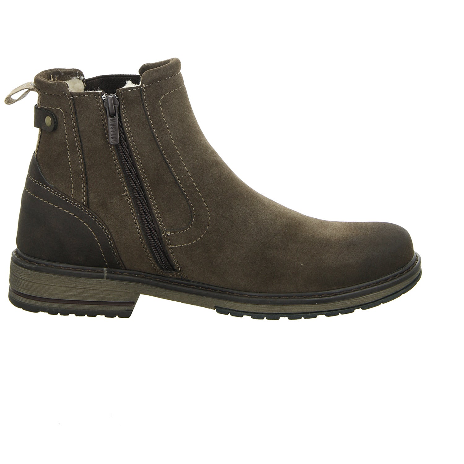 MUSTANG Schlupf/Reißverschlußstiefelette Warmfutter Freizeit (Casual)