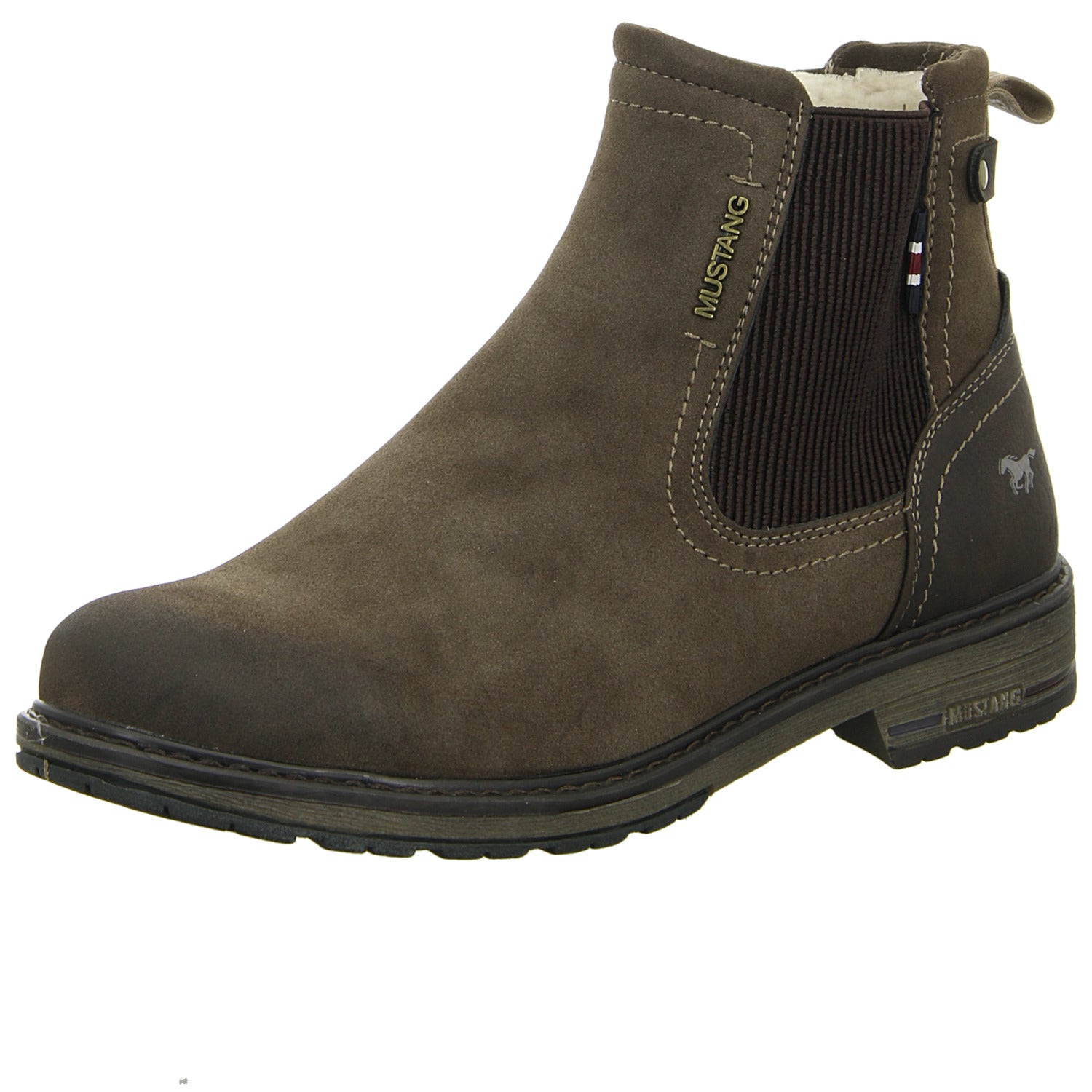 MUSTANG Schlupf/Reißverschlußstiefelette Warmfutter Freizeit (Casual)