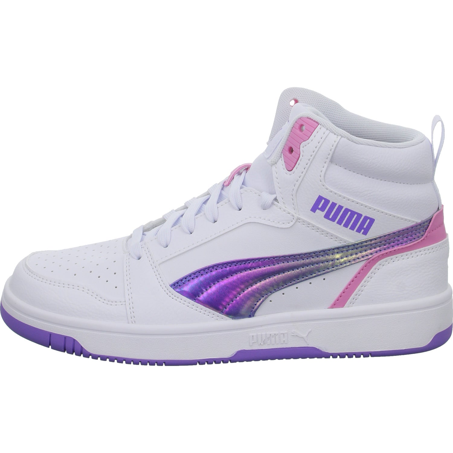 PUMA Schnürstiefelette Kaltfutter Rebound V6 Mid Bouncy Sky Jr