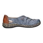 Lade das Bild in den Galerie-Viewer, Rieker Slipper/Kletthalbschuh luftdurchlässig (durchbrochenes/geflochtenes Obermaterial)
