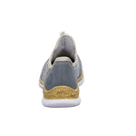 Lade das Bild in den Galerie-Viewer, Rieker Slipper/Kletthalbschuh luftdurchlässig (durchbrochenes/geflochtenes Obermaterial)
