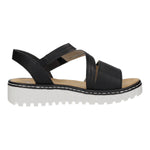 Lade das Bild in den Galerie-Viewer, Rieker Keil Sandalette ab 30mm Sohlenhöhe
