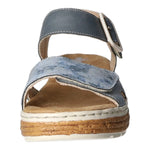 Lade das Bild in den Galerie-Viewer, Rieker Keil Sandalette ab 30mm Sohlenhöhe
