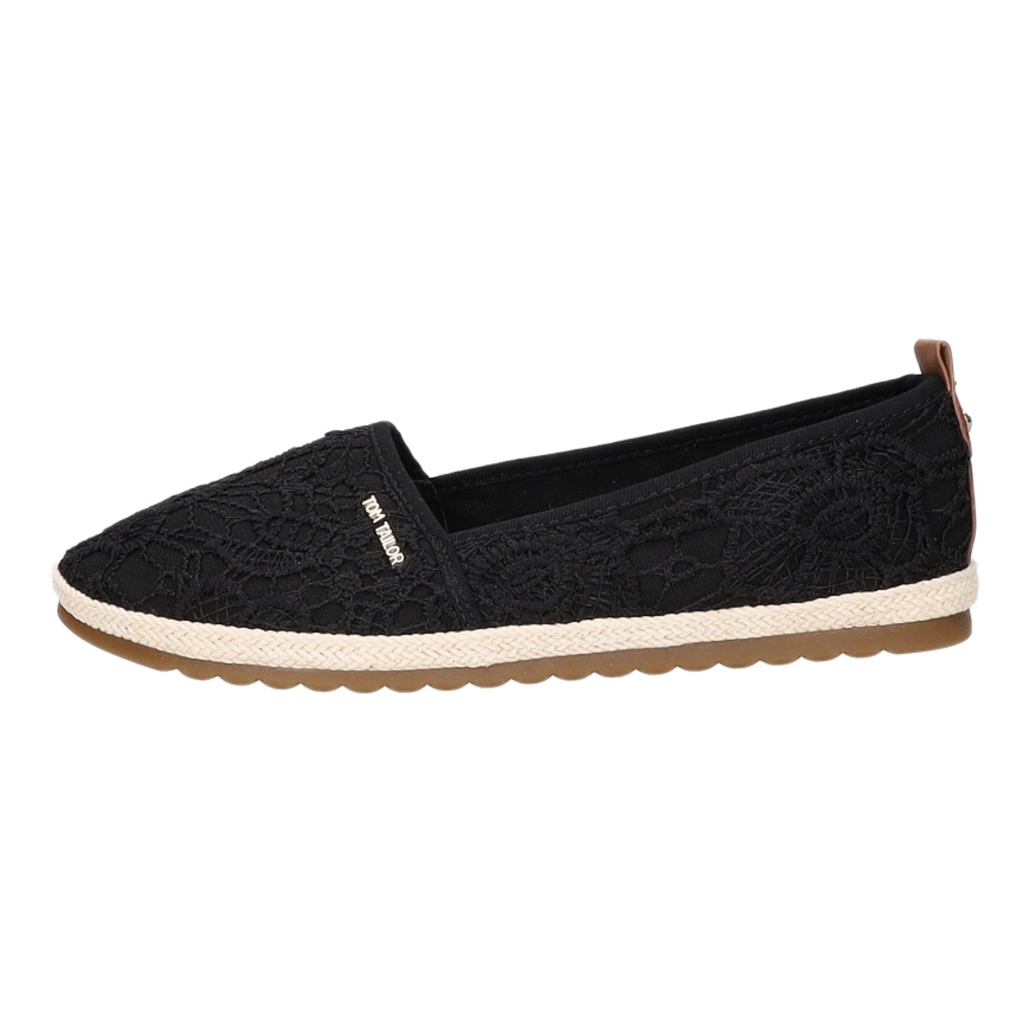 Tom Tailor Leinen Slipper/Kletthalbschuh