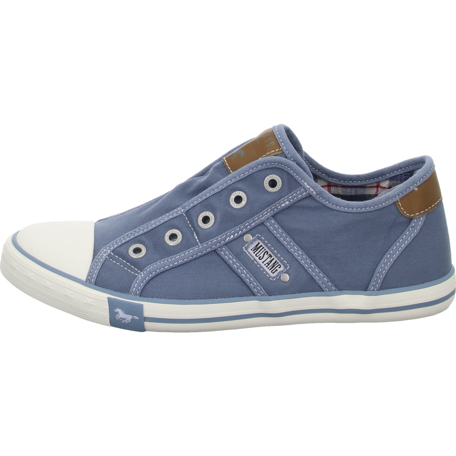 MUSTANG Leinen Slipper/Kletthalbschuh