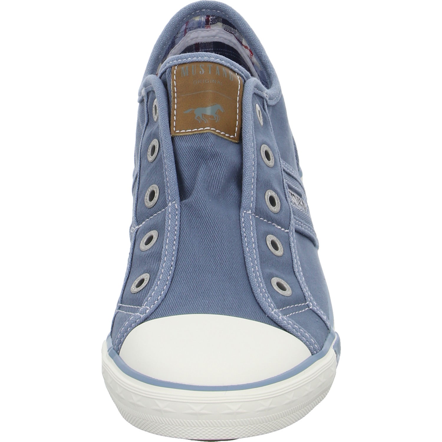 MUSTANG Leinen Slipper/Kletthalbschuh