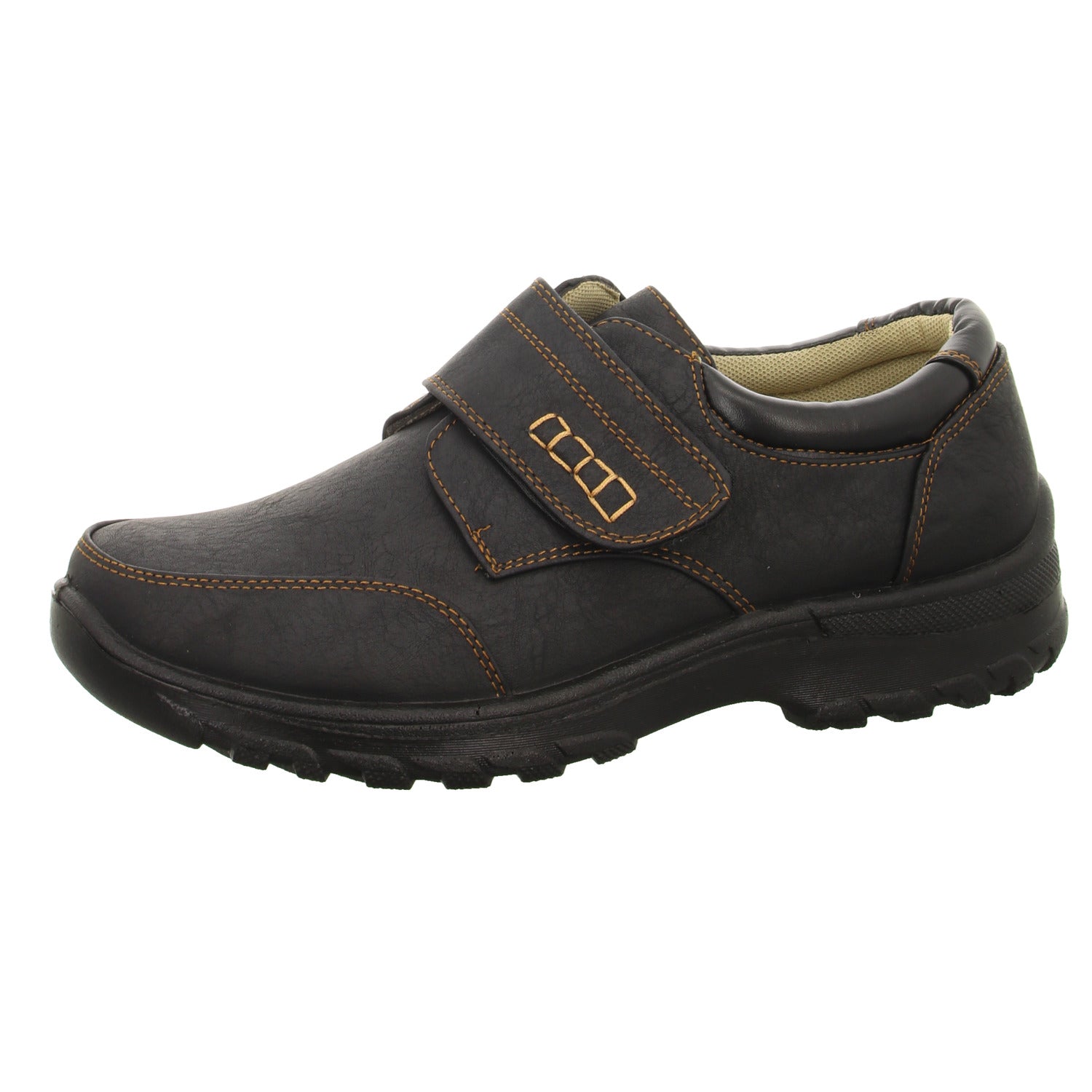 Paulo G. Slipper/Kletthalbschuh mit Mehrweite Freizeit (sportlicher Boden)