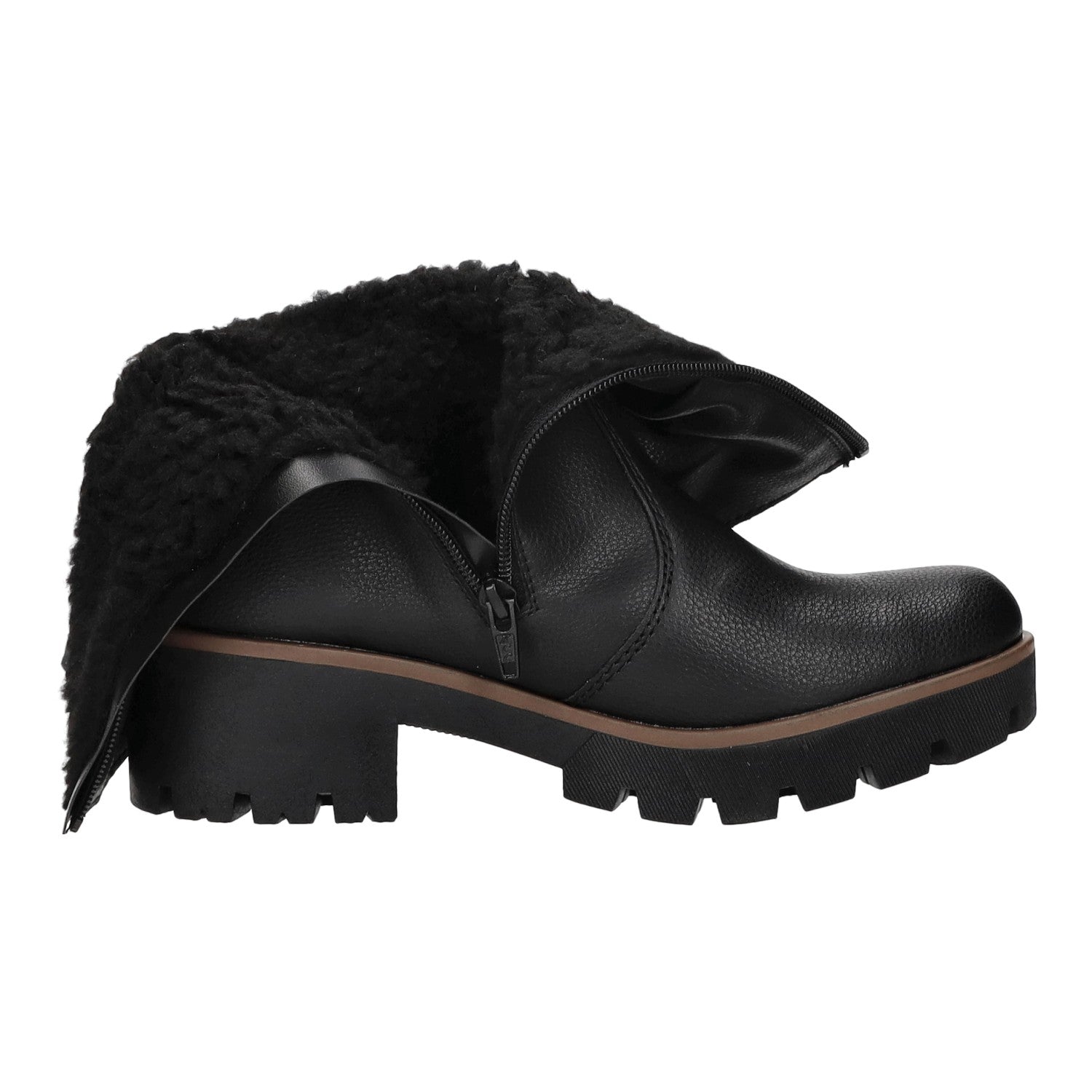 Rieker Schlupf-/Reißverschlußstiefelette Warmfutter ab 35mm Absatz