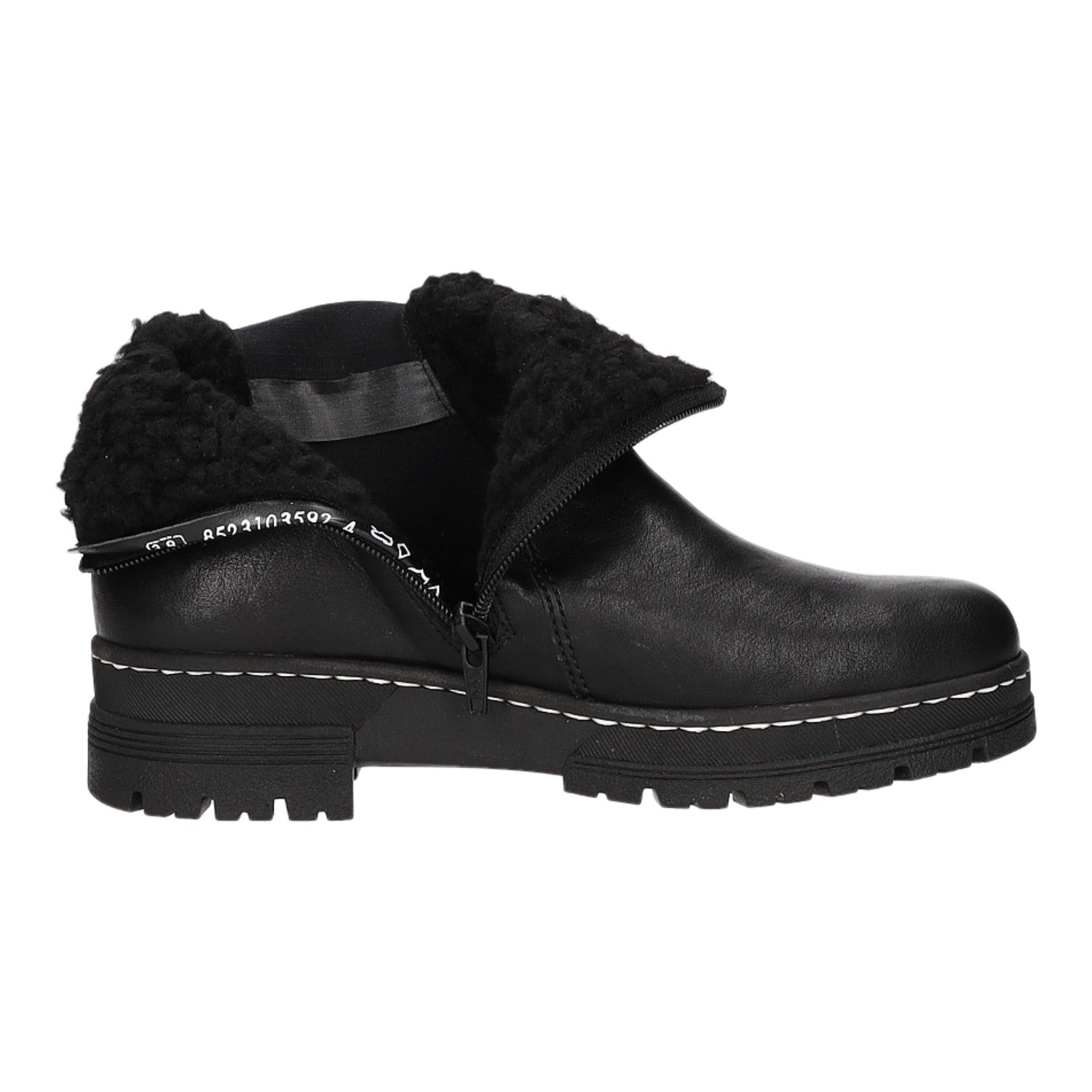 Rieker Schlupf-/Reißverschlußstiefelette Warmfutter bis 35mm Absatz (casual)