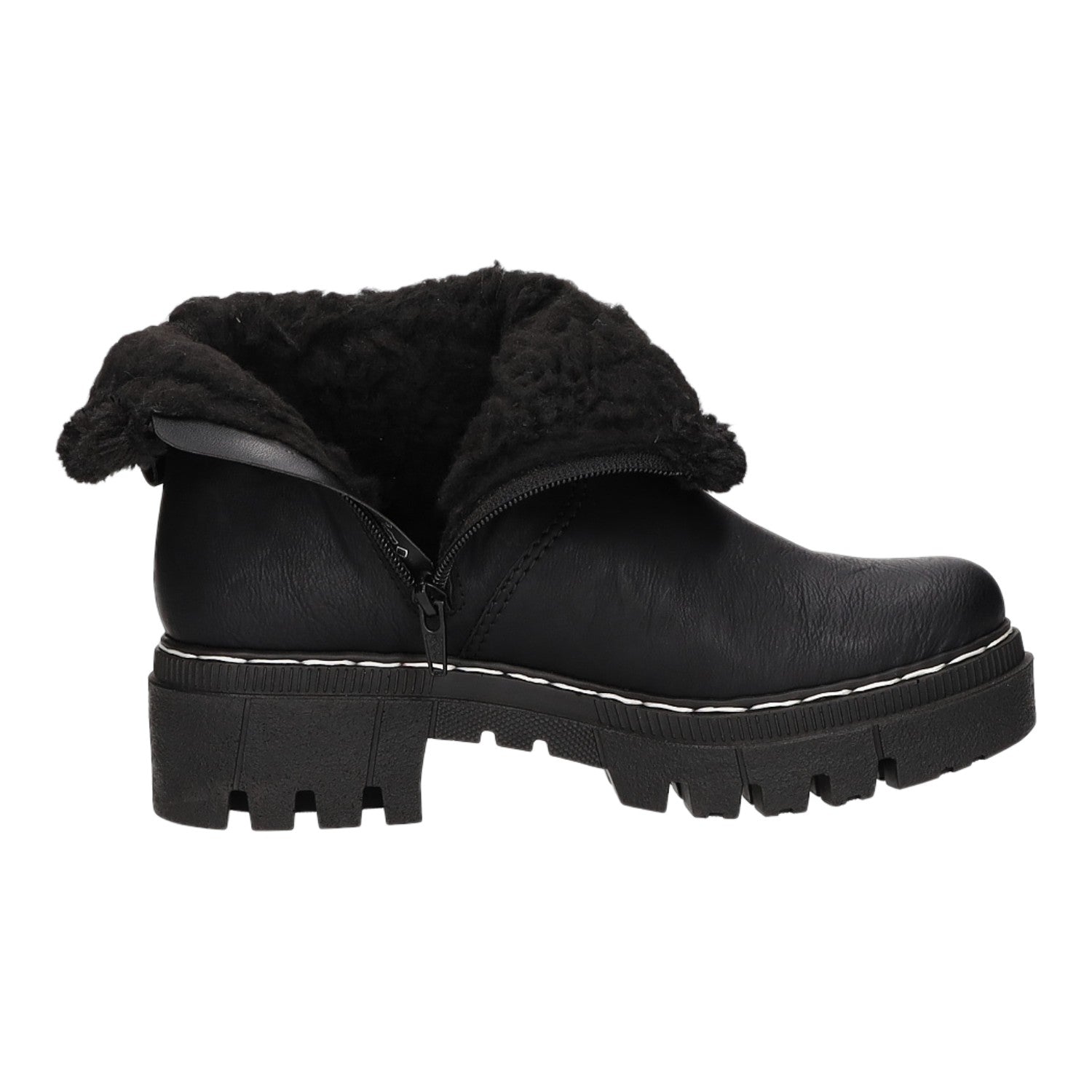 Rieker Schlupf-/Reißverschlußstiefelette Warmfutter bis 35mm Absatz (casual)
