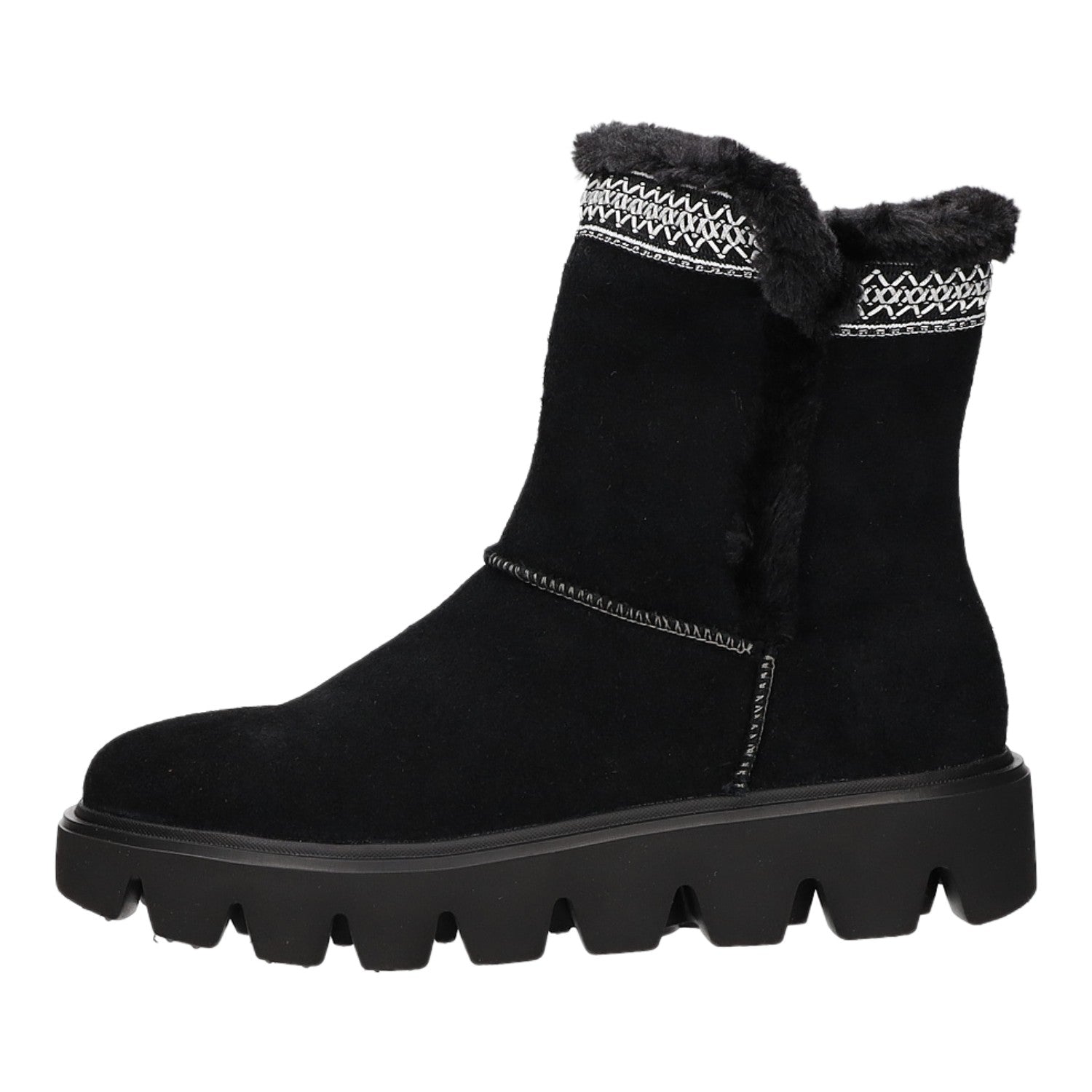 Rieker Schlupf-/Reißverschlußstiefelette Warmfutter bis 35mm Absatz (casual)