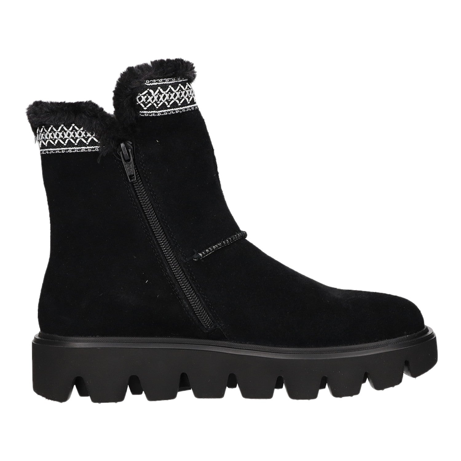 Rieker Schlupf-/Reißverschlußstiefelette Warmfutter bis 35mm Absatz (casual)