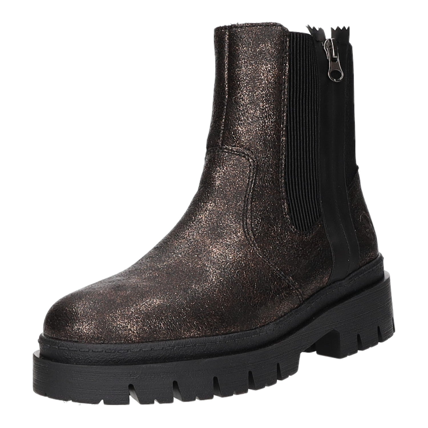 Rieker Schlupf-/Reißverschlußstiefelette Warmfutter bis 35mm Absatz (casual)